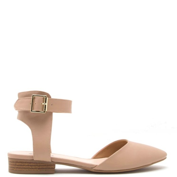 Toffee Ankle Wrap Flats Size 7 (Liquidation Sale) - Picture 3 of 4